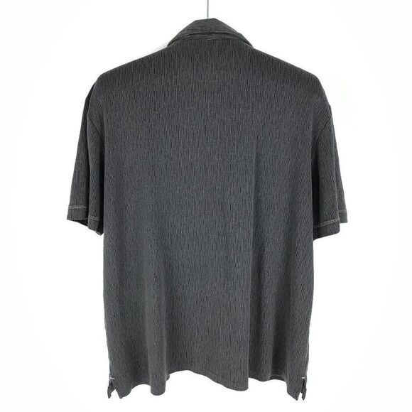 Nat Nast Polo Shirt Men's Large Gray Casual Short Sleeve Preppy Knit - Picture 3 of 7